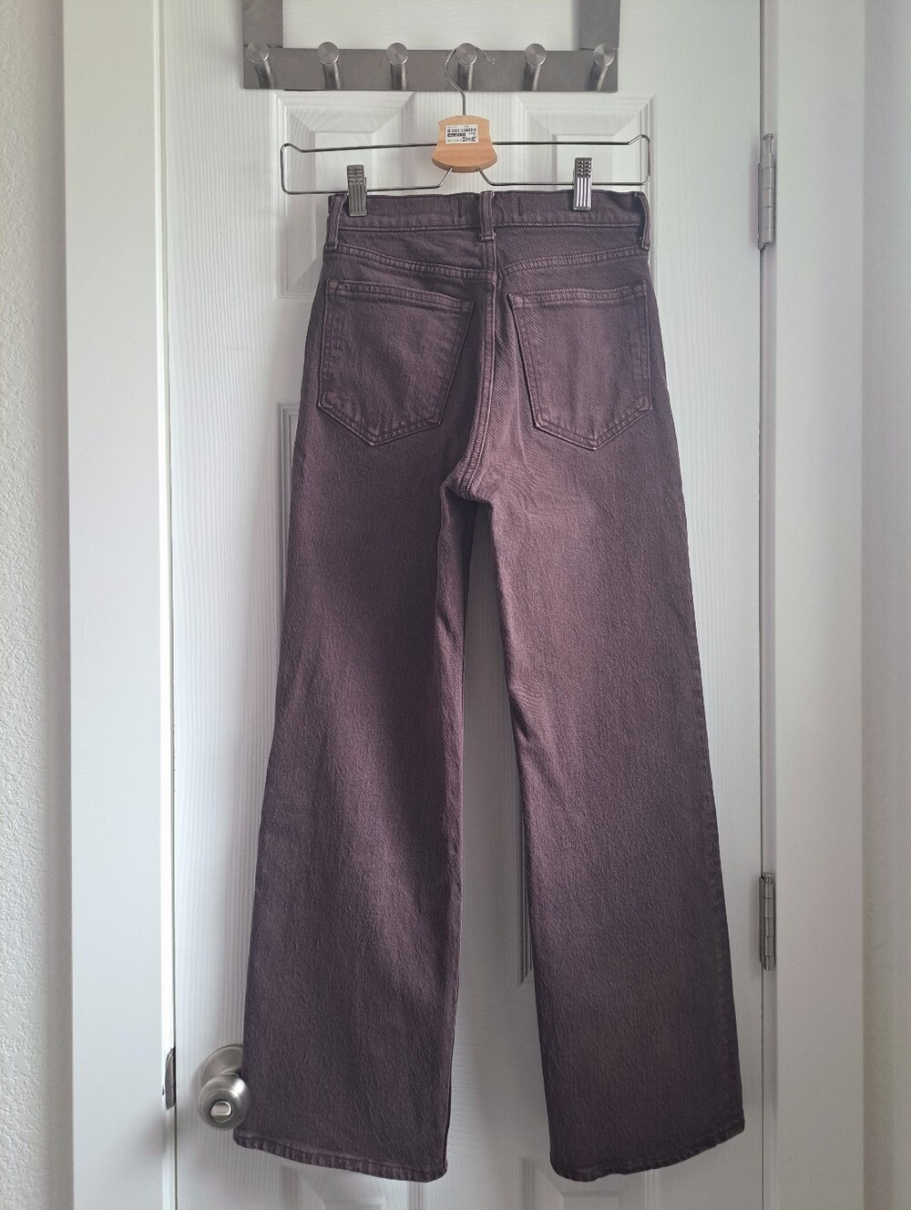 Abercrombie High Rise 90s Relaxed Jean 23 X-Short / 000 XS Brown - Picture 5 of 7